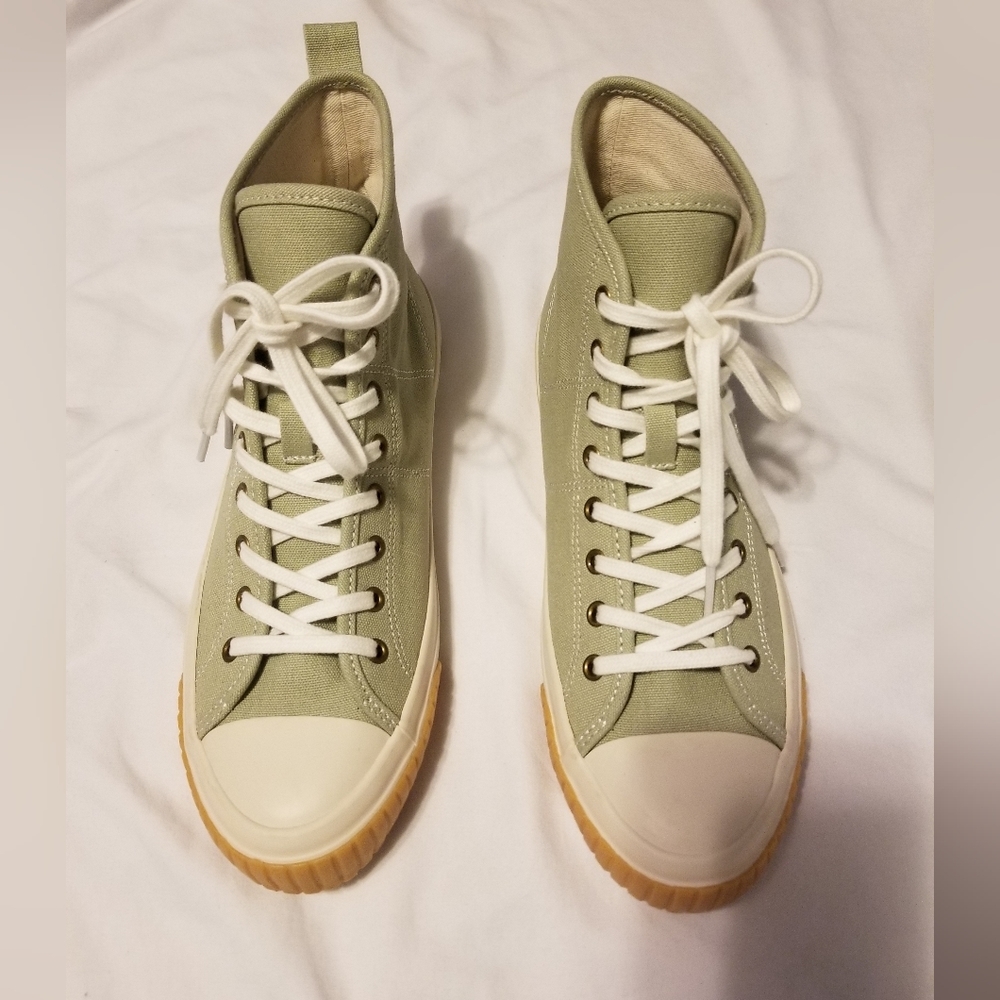 NWOT J.Crew Classic Canvas High Top Sneakers Women's Size 8
